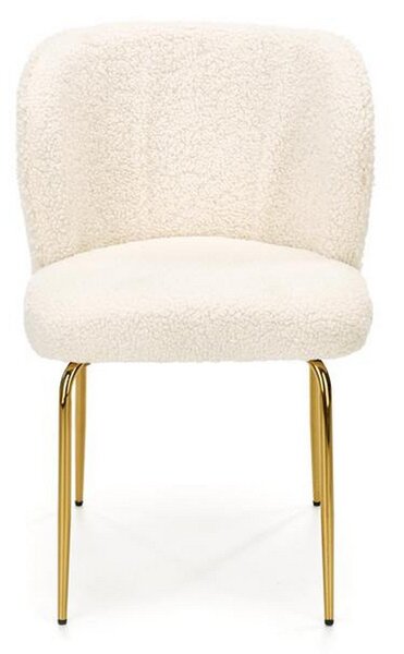 Scaun K474, stofa blana crem, 54x64x80 cm