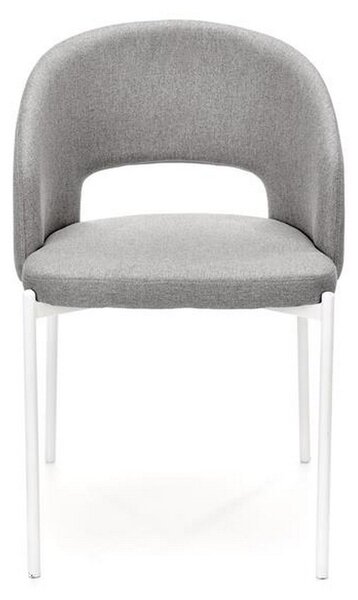 Scaun K486, stofa gri/alb, 51x57x77 cm