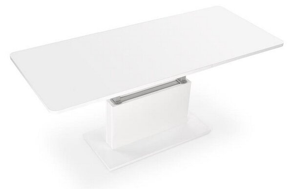 Masa extensibila BUSETTI, alb mat, reglare pe inaltime si lungime, 126