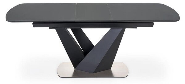 Masa extensibila PATRIZIO, gri/negru, 160/200x90x77 cm