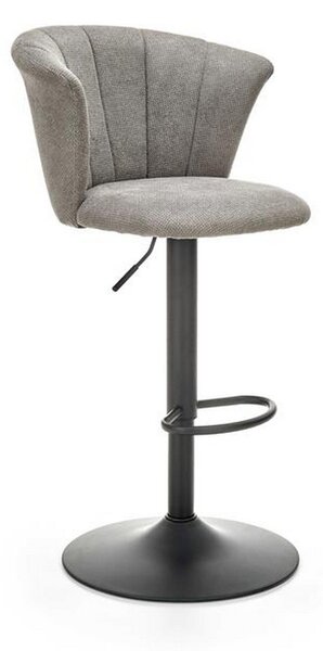 Scaun bar H104, gri, 55x53x90/112x61/83 cm