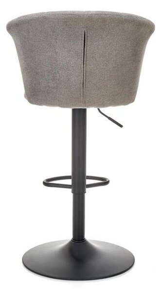 Scaun bar H104, gri, 55x53x90/112x61/83 cm