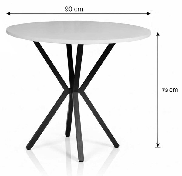 Masă fixă Rotundă Rona Wenge 90 cm