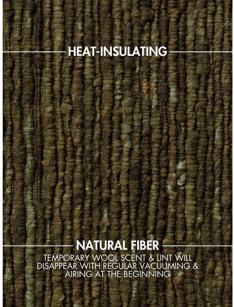 Covor verde închis țesut manual din lână 120x170 cm Bexley Woolwich – Ted Baker