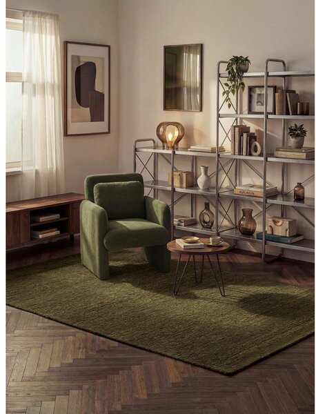 Covor verde închis țesut manual din lână 120x170 cm Bexley Woolwich – Ted Baker