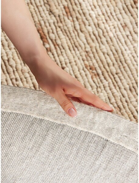 Covor bej țesut manual rotund din lână ø 160 cm Bexley Woolwich – Ted Baker