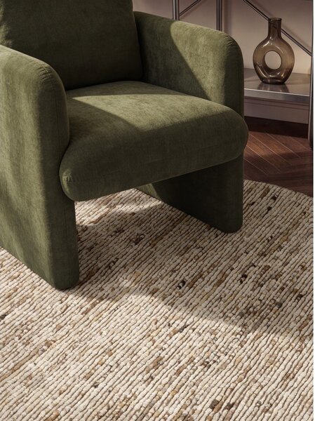 Covor bej țesut manual rotund din lână ø 160 cm Bexley Woolwich – Ted Baker