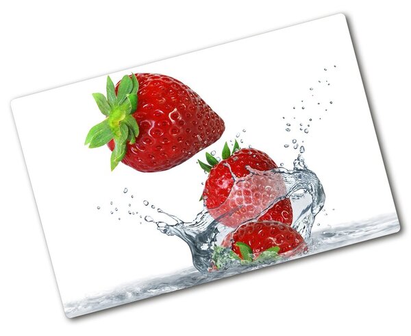 Tocător sticlă Căpșuni și apă