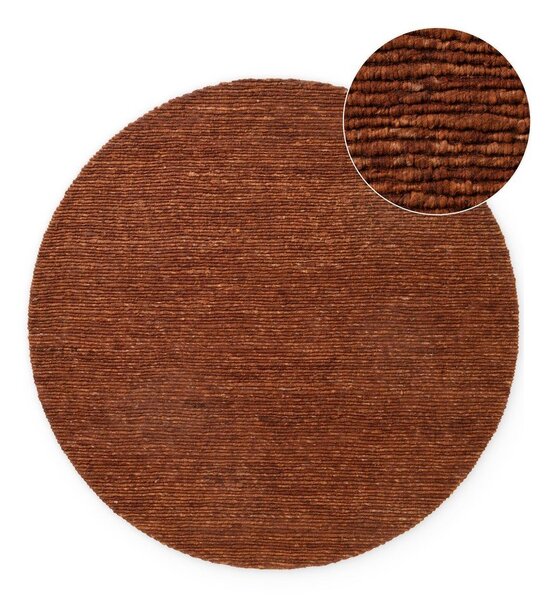 Covor maro țesut manual rotund din lână ø 160 cm Bexley Woolwich – Ted Baker