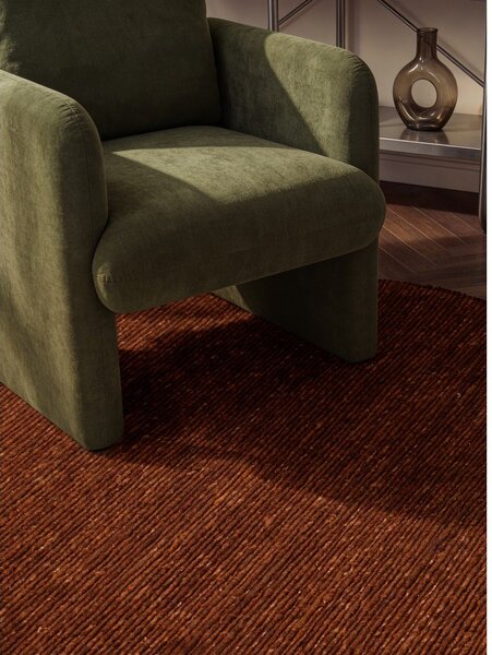 Covor maro țesut manual rotund din lână ø 160 cm Bexley Woolwich – Ted Baker