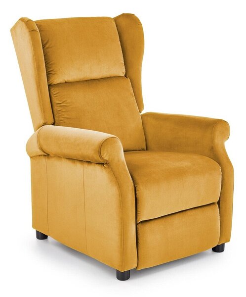 Fotoliu recliner Houston 878, Galben, Tapiterie, 83x75x92cm, 30.4 kg