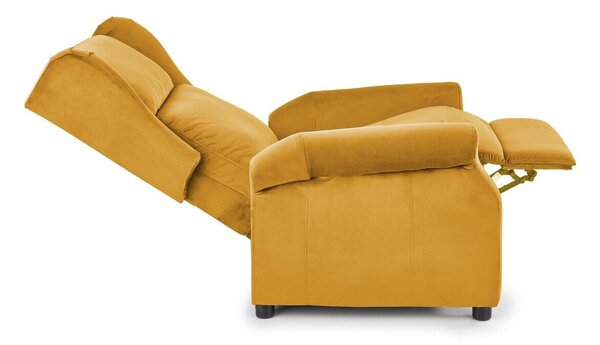 Fotoliu recliner Houston 878, Galben, Tapiterie, 83x75x92cm, 30.4 kg