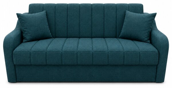 Canapea ALEX extensibila, 3 locuri, cu lada de depozitare, stofa bej, 220x90x90 Albastrru petrol