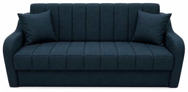Canapea ALEX extensibila, 3 locuri, cu lada de depozitare, stofa bej, 220x90x90 Albastru inchis