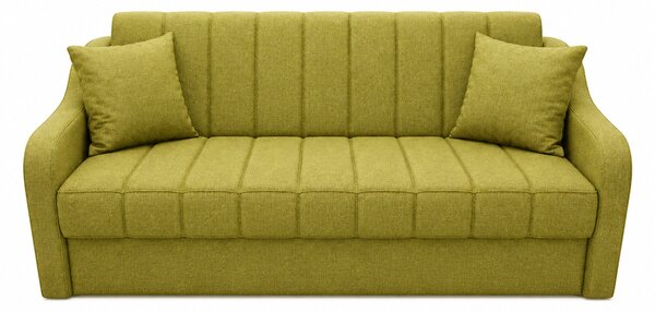 Canapea ALEX extensibila, 3 locuri, cu lada de depozitare, stofa bej, 220x90x90 Galben Mustar