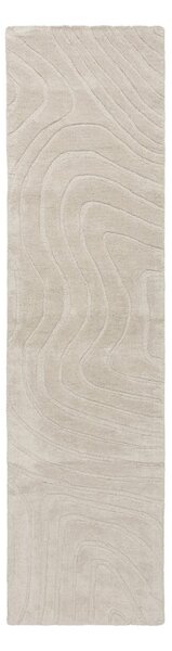 Covor tip traversă crem țesut manual din lână 60x230 cm Mesmerise Natural – Flair Rugs