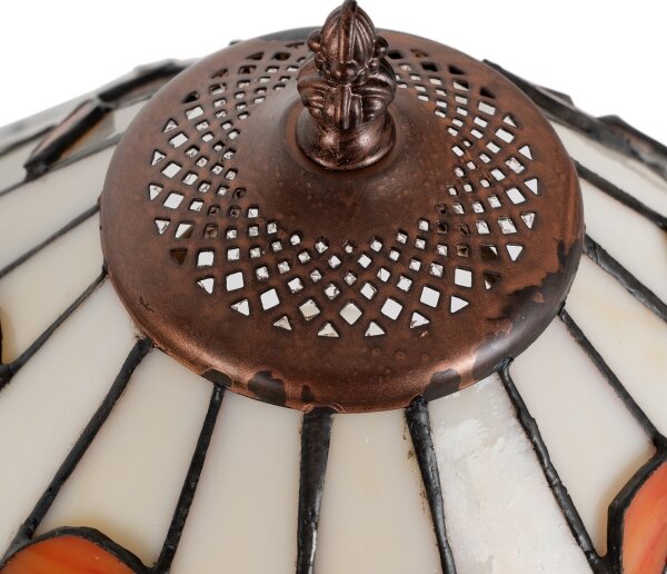 Brilagi - Lampă de masă Tiffany din vitralii FOLIA 1xE27/60W/230V