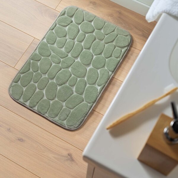 Covoraș de baie verde 50x80 cm Ricochet – douceur d'intérieur