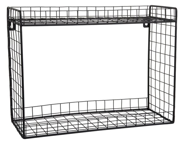 Raft negru etajat din oțel 40 cm Reja – PT LIVING