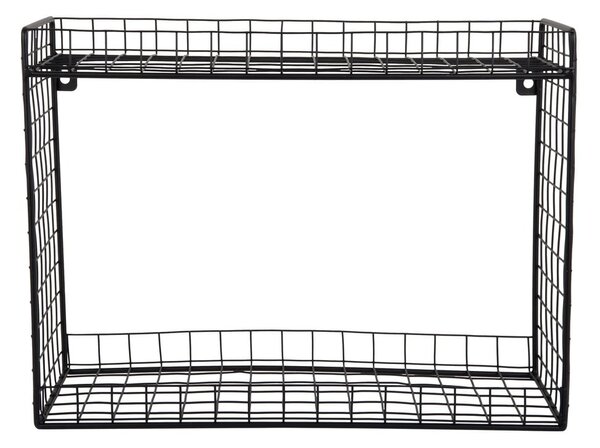 Raft negru etajat din oțel 40 cm Reja – PT LIVING