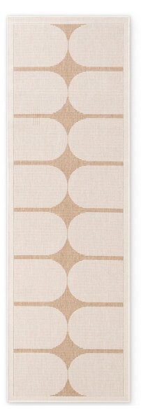 Covor tip traversă pentru interior și exterior bej/fildeș 80x250 cm Duet Bowen – NORTHRUGS