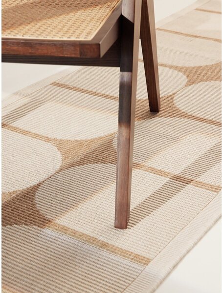 Covor tip traversă pentru interior și exterior bej/fildeș 80x250 cm Duet Bowen – NORTHRUGS