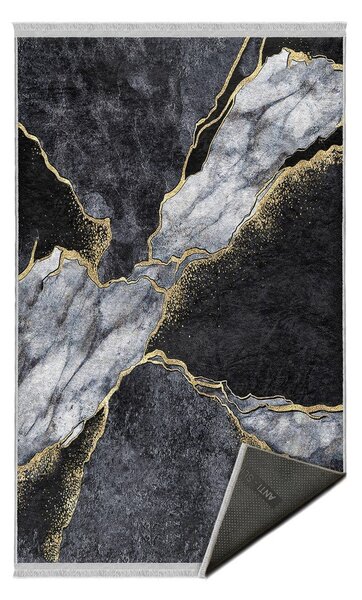 Covor negru 80x150 cm – Mila Home