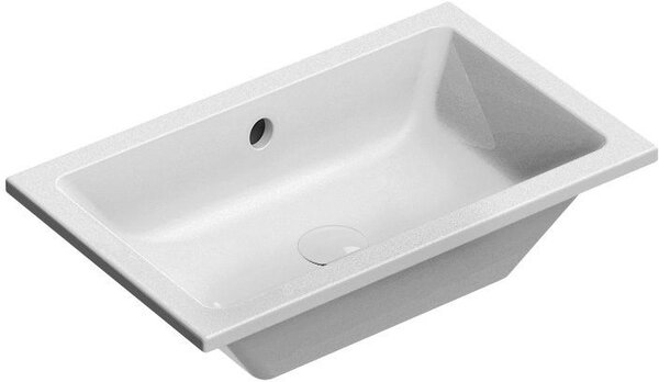 GSI Kube X lavoar 60x37 cm dreptunghiular sub blat alb luciu 8953911