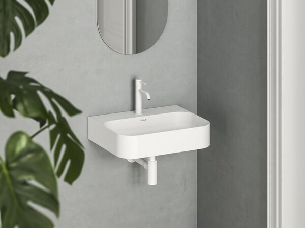 Ravak Ceramic lavoar 55.3x45.2 cm dreptunghiular clasică alb luciu XJX01155000