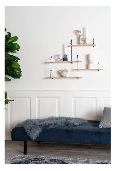 Raft din lemn masiv negru pavlovnia Harlem Hyde - House Nordic