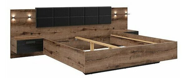 Pat Livmoru 125Dublu, Maro, 180x200, PAL laminat, 29x21x10cm