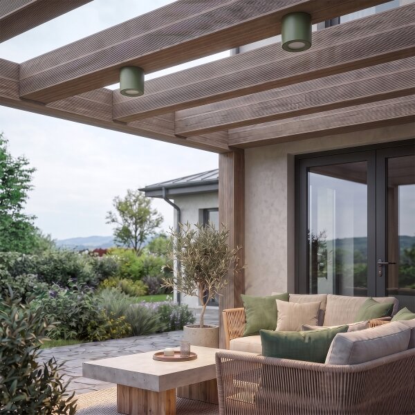 BRILAGI - Spot de baie MIA 1xGU10/30W/230V 60x82 mm 84x80 mm verde închis IP54