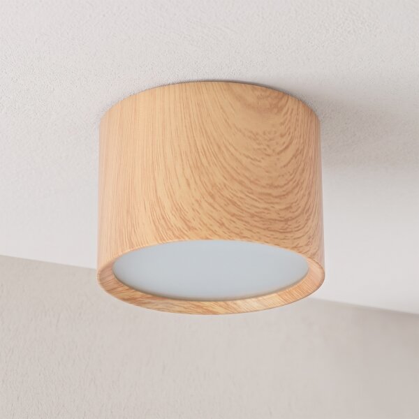 BRILAGI - Corp spot pentru baie SMOOTH 1xGX53/15W/230V 60x82 mm finisaj stejar IP54