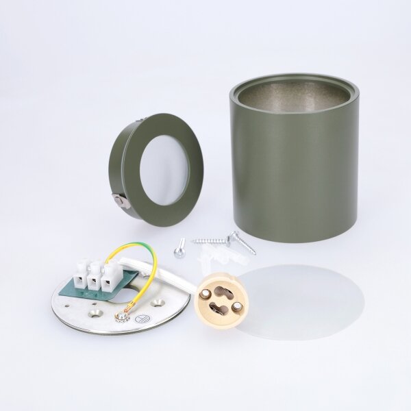 BRILAGI - Spot de baie MIA 1xGU10/30W/230V 60x82 mm 84x80 mm verde închis IP54