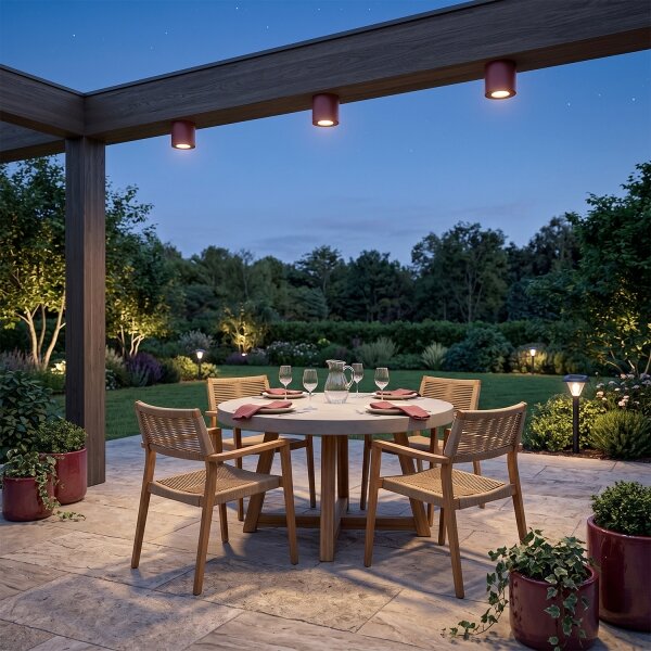 BRILAGI - Spot pentru baie MIA 1xGU10/30W/230V 84x80 mm bordo IP54