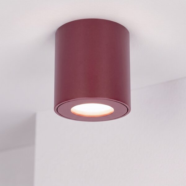 BRILAGI - Spot pentru baie MIA 1xGU10/30W/230V 84x80 mm bordo IP54