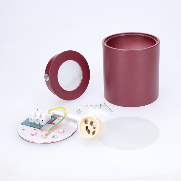 BRILAGI - Spot pentru baie MIA 1xGU10/30W/230V 84x80 mm bordo IP54