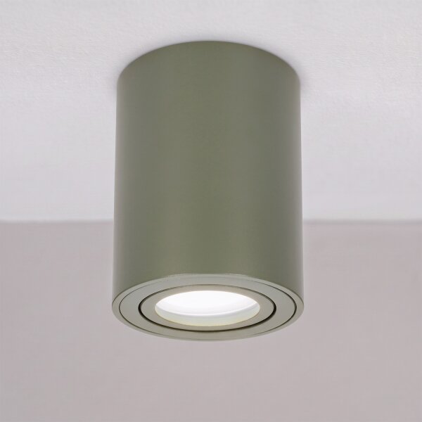 BRILAGI - Corp de iluminat tip spot MIA 1xGU10/30W/230V 100x80 mm verde închis