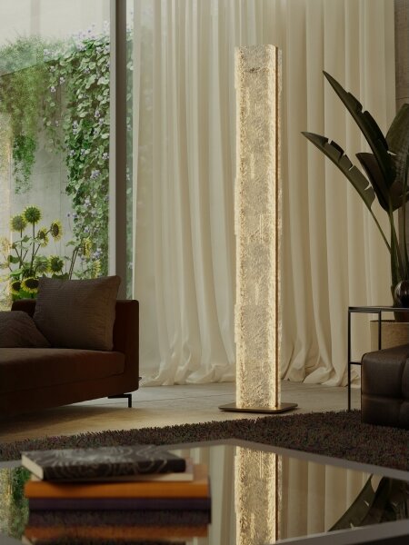MAXLIGHT F0063 - Lampă de podea LED EVEREST LED/105W/230V maro