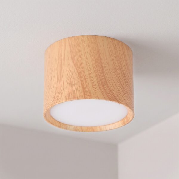 BRILAGI - Corp de iluminat tip spot SMOOTH 1xGX53/15W/230V 60x82 mm decor stejar