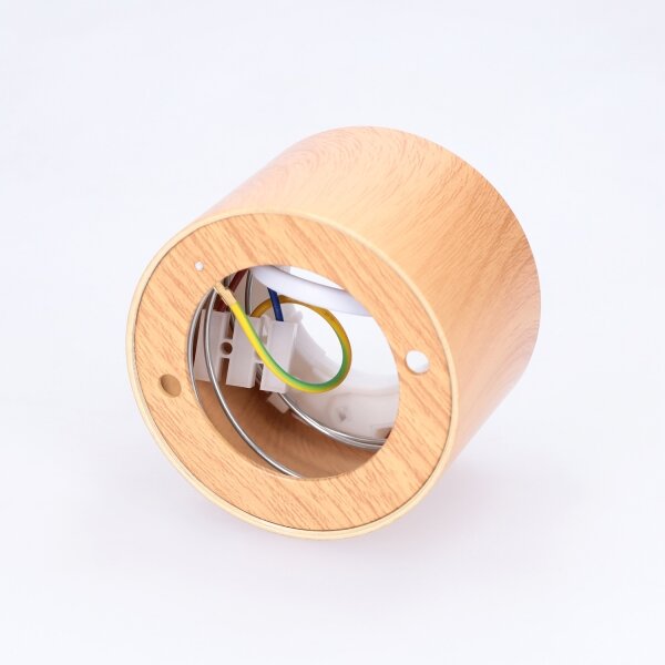 BRILAGI - Corp de iluminat tip spot SMOOTH 1xGX53/15W/230V 60x82 mm decor stejar
