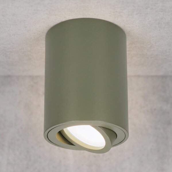 BRILAGI - Corp de iluminat tip spot MIA 1xGU10/30W/230V 100x80 mm verde închis