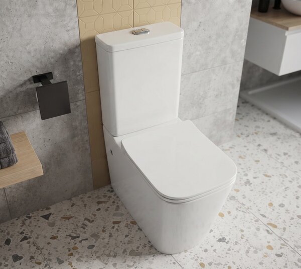 Erga Jotta, vas combinat WC 640x365x820 mm, Rimless + scaun toaleta, alb lucios, ERG-V03-JOTTA-RIM-WH