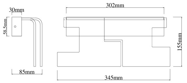 MAXLIGHT W0442 - LED Aplică de perete EVEREST LED/7W/230V maro