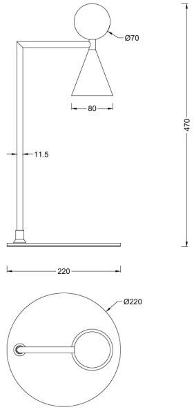MAXLIGHT T0070 - LED Lampă de birou BINGO LED/12W/230V CRI 92 negru/bej