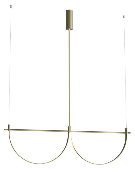MAXLIGHT P0689 - Lustră suspendată pe cablu VICTORIA LED/40W/230V CRI 90 aurie