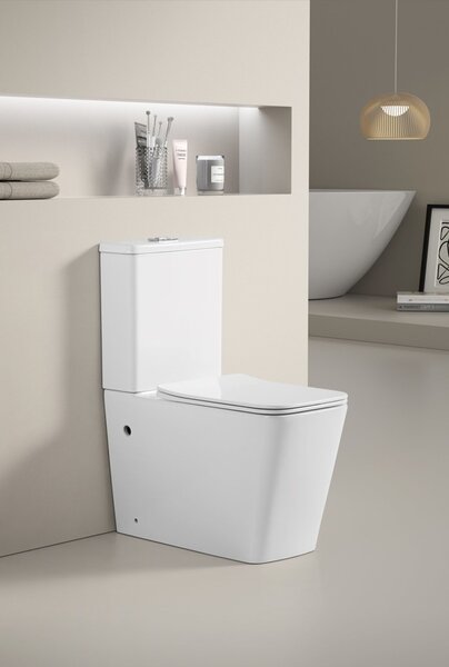 Erga Jotta, vas combinat WC 640x365x820 mm, Rimless + scaun toaleta, alb lucios, ERG-V03-JOTTA-RIM-WH