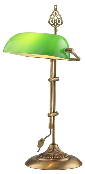 Veioza ML-9063, metal, verde, 56x30 cm