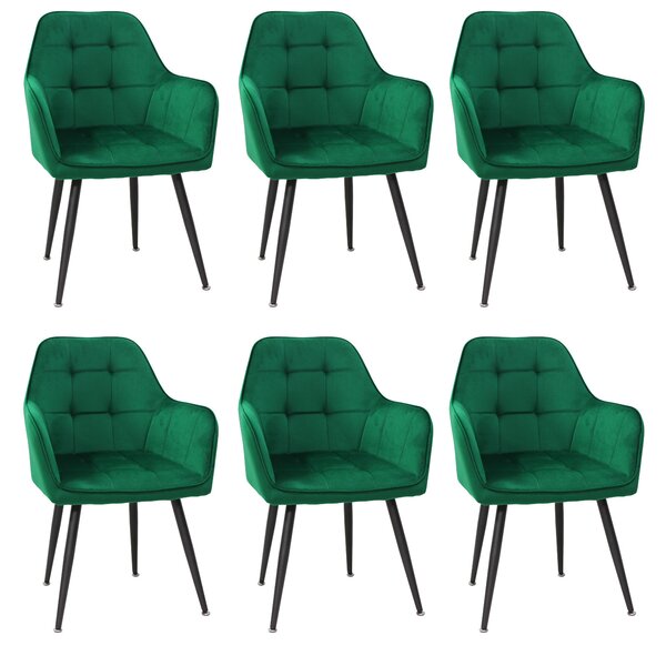 Set 6 Scaune Perla Verde