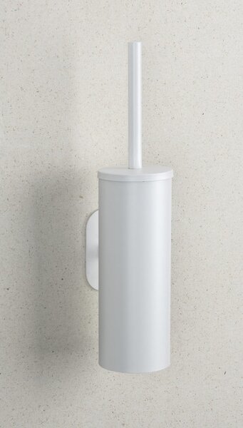Perie de WC albă autoadezivă din oțel inoxidabil Orea – Wenko